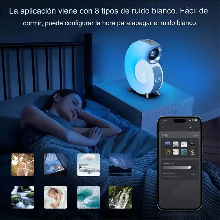 Sound Pro:  Ilumina, Conecta y Despierta: Todo en una Lámpara Inteligente.