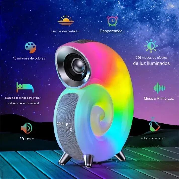 Sound Pro:  Ilumina, Conecta y Despierta: Todo en una Lámpara Inteligente.