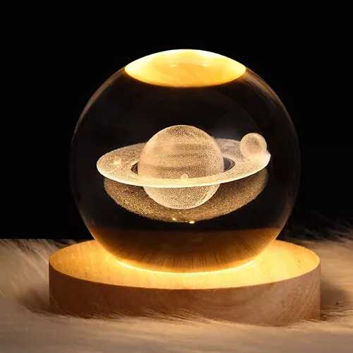 Lampara 3D Flotante 8cm + Base luz led + 30 D. garantia