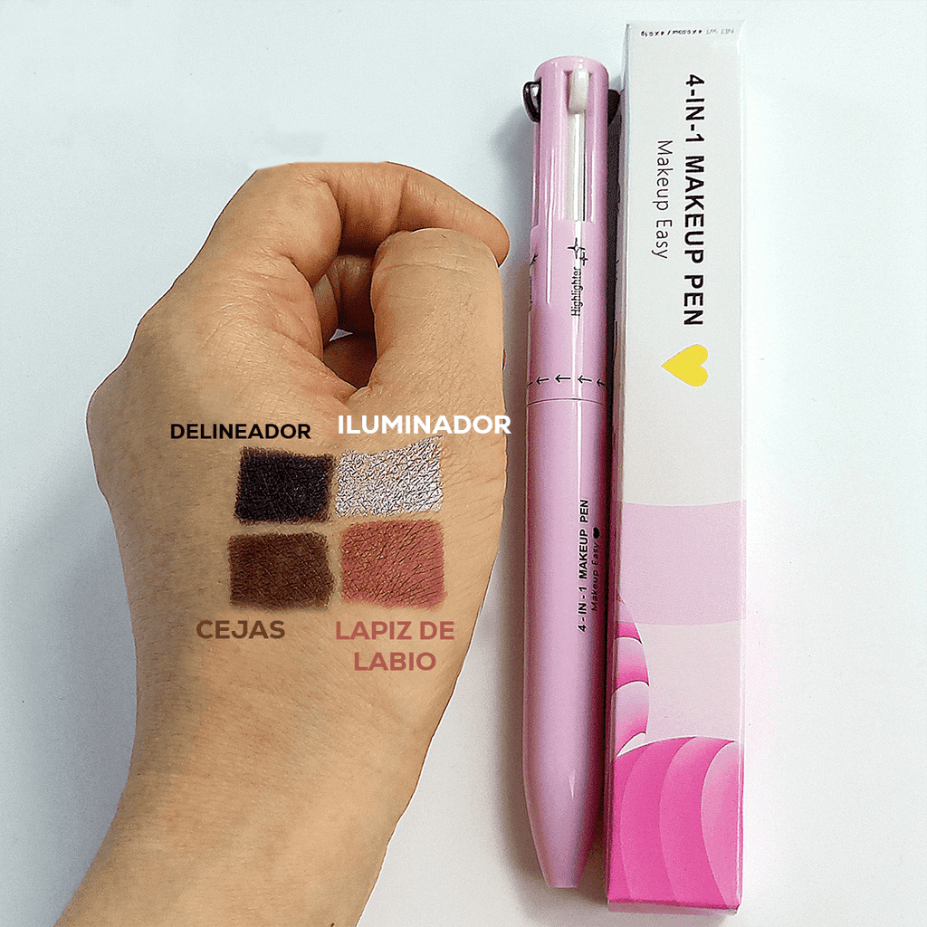 BeautyPen Pro: Portátil, Profesional y Duradero: Lápiz 4 en 1