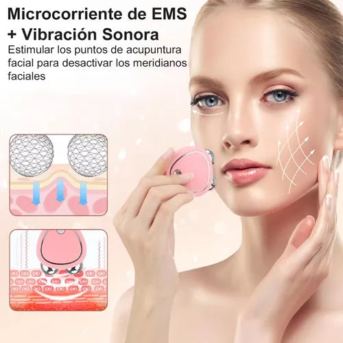 Dispositivo de Rejuvenecimiento Facial con Microcorriente