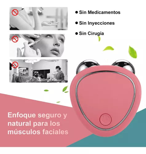 Dispositivo de Rejuvenecimiento Facial con Microcorriente